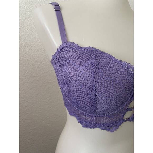Adore Me Margaritte Lingerie Push Up Balconette Lace - Picture 3 of 7
